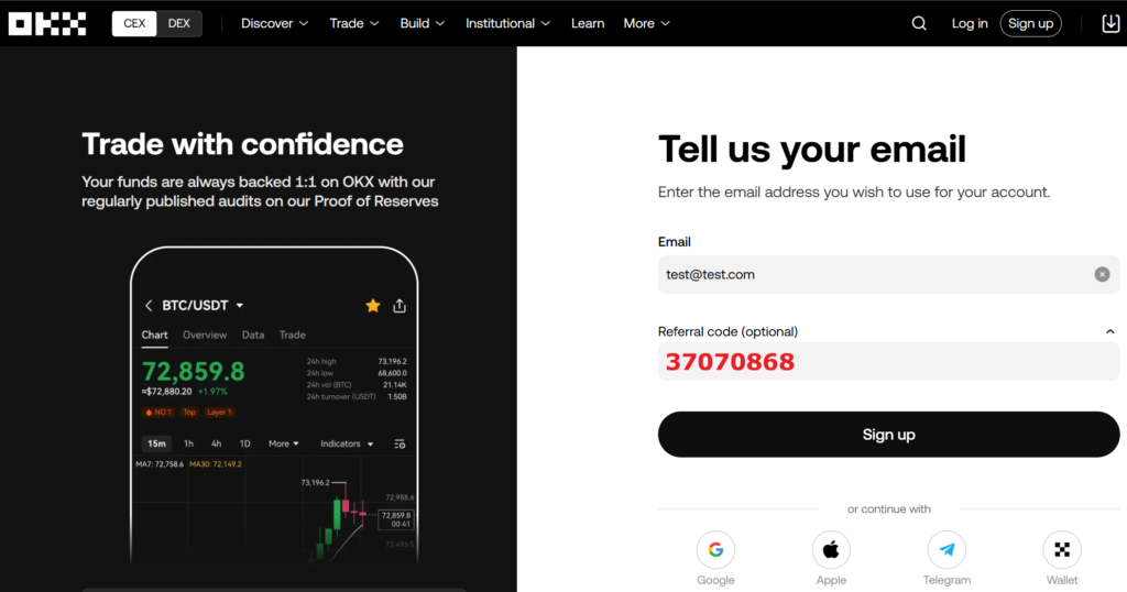 OKX Sign Up | Referral Code